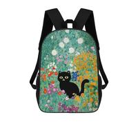 sinyumoney Flower Garden Children's Backpacks School 3D Printed Bag Bookbag for Kids Travel Rucksacks Boy Girl Book Bags Kids School Bag 17inch