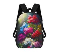sinyumoney Flowers Mom Mother Azalea Backpack School Bag School Secondary High School College Backpack Travel for Boys/Girls/Teenagers 17inch