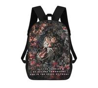 sinyumoney Flowers of Tomorrow Backpack Kids School Bag Boys Cartoon 3D Print Students Schoolbag Laptop Daypack for Boys Girls 17inch