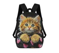 sinyumoney Fluffy Kitten Blanket School Bags Computer Rucksack for School/Work/Travel for Camping Outdoor Adventures And Daily Travel 17inch