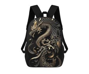 sinyumoney Flying Dragon Art Deco Rucksack Computer Rucksack for School/Work/Travel for Camping Outdoor Adventures And Daily Travel 17inch
