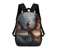 sinyumoney Flying Dragon Rucksack Daypacks Business Backpack Water Resistant Bookbag for Men/Women 17inch