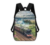 sinyumoney Flying Scotsman Dundee Children's School Backpack Fashion Casual Children's Backpacks 3D Printed School Bags Boy Large Backpack 17inch