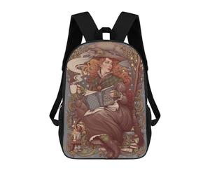 sinyumoney Folk Wicces Gonna Witch, Design by Medusa Dollmaker in ... Rucksacks 3D Printed Children Backpacks Fashion Casual Daypack Cute Travel Bags Outdoor Casual Daypack for Boy And Girl 17inch