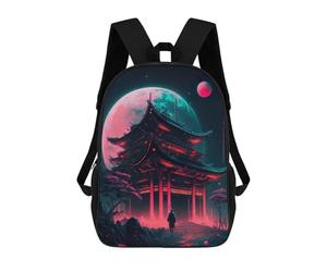 sinyumoney Forbidden Temple Rucksack Fashion Stationery Backpack Waterproof Casual Daypacks for Men, Women & Teenage Boys 17inch