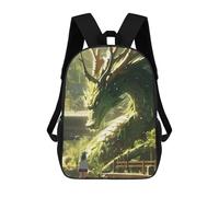 sinyumoney Forest Dragon And Girl Encounter School Bags Work Laptop Backpack Rucksack Bag- Perfect for Travel, Work And Daily Use 17inch