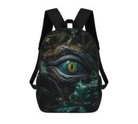sinyumoney Forest Dragons Emerald Eye School Backpack Lightweight Casual Daypack School Backpacks for Boys/Girls/Teenagers 17inch