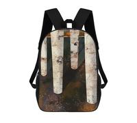 sinyumoney Forest Glow 17 Inch Backpacks Kids Schoolbag,3D Printed Elementary And Middle School Students Backpacks for Boys Girls