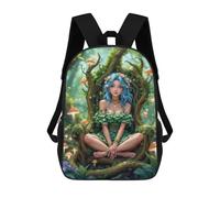 sinyumoney Forest Nymph Throne Children's Backpack, Schoolbag Large Capacity Students Bookbag Rucksack Knapsack for Boys Girls Adults Teen 17inch