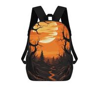 sinyumoney Forest Sunset Rucksack Large Lightweight Casual Backpack for Campus Outdoor Travel Sports 17inch