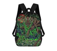 sinyumoney Forest Wolf School Backpack Large Lightweight Casual Backpack for Boys/Girls/Teenagers 17inch
