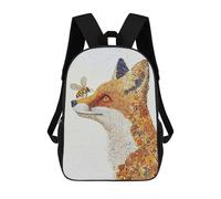 sinyumoney Fox And Bee Klimt School Bags Rucksack Casual Daypacks School Work Travel Bag for Campus Outdoor Travel Sports 17inch