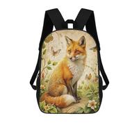 sinyumoney Fox And Butterflies in Nature Rucksack Computer Rucksack for School/Work/Travel for Teenage Girls Boys Women Men 17inch