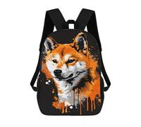 sinyumoney Fox Art Print Backpack School Bag Water Resistant School Bag Business Backpack for Boys/Girls/Teenagers 17inch