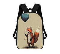 sinyumoney Fox Balloon Animal Rucksack Rucksack Casual Daypacks School Work Travel Bag- Perfect for Travel, Work And Daily Use 17inch