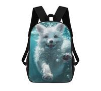 sinyumoney FOX Children's Backpacks School 3D Printed Bag Bookbag for Kids Travel Rucksacks Boy Girl Book Bags Kids School Bag 17inch