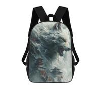 sinyumoney Fox Chinese Temples Backpack School Bag Lightweight Schoolbag Dayback Bookbag College for Girl, Teen Girls 17inch
