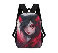 sinyumoney Fox Ear Fantasy Artwork School Backpack 3D Printed Children's 17inch Backpacks Bag Bookbag for Kids Boy Girl Book Bags Kids School Bag Travel Rucksacks