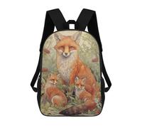 sinyumoney Fox Family in Forest Backpack School Computer Rucksack for School/Work/Travel- Perfect for Travel, Work And Daily Use 17inch