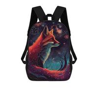 sinyumoney Fox Galaxy Nature Rucksack Daypacks Business Backpack Water Resistant Bookbag for Men/Women 17inch