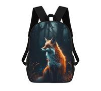 sinyumoney Fox Glowing Rucksack Fashion Stationery Backpack Waterproof Casual Daypacks for Men, Women & Teenage Boys 17inch