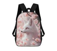 sinyumoney Fox In Cherry Blossoms Daypack Casual Backpacks School Bag For Girls Boys High College Teenagers Rucksack Men Women Travel Laptop Rucksack College Bookbag 17inch