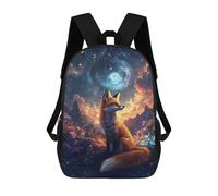 sinyumoney Fox in Cosmic Nature School Bags Work Laptop Backpack Rucksack Bag for Camping Outdoor Adventures And Daily Travel 17inch