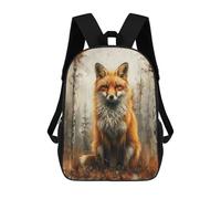 sinyumoney Fox in Forest Painting School Backpack for Girls 17inch Casual Daypack Lightweight Rucksack Boy Girl Backpack for Middle School Students