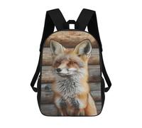 sinyumoney Fox in Wooden Cabin School Bags Large Water Resistant Laptop Backpack - Perfect for Travel, Work And Daily Use 17inch