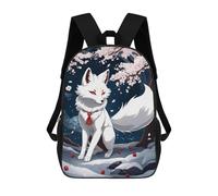 sinyumoney Fox Kitsune Backpack School Business Laptop Rucksack Bag Unisex Casual Daypack for Teenage Girls Boys Women Men 17inch
