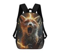 sinyumoney Fox Lightning Backpack School Secondary Causal Travel High School Bags for Boys/Girls/Teenagers 17inch