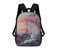 sinyumoney Fox Magical Fairy Tale Art Kids Backpack 17 Inch School Bag 3D Printed Cartoon School Backpacks for Boys And Teenager School Students