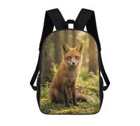 sinyumoney Fox Portrait in Forest Sunlight Backpack School Bag Work Laptop Backpack Rucksack Bag for Teenage Girls Boys Women Men 17inch