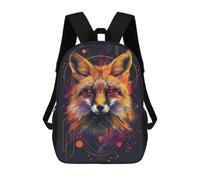 sinyumoney Fox Spirit Art Print -1 School Backpack Secondary Causal Travel High School Bags for Camping Outdoor Adventures And Daily Travel 17inch