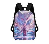 sinyumoney Fox Spirit in Cherry Blossom Forest Backpack School Bag Fashion Stationery Backpack Waterproof Casual Daypacks- Perfect for Travel, Work And Daily Use 17inch