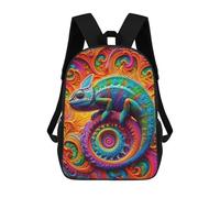 sinyumoney Fractal Guardian of Light School Backpack School Secondary High School College Backpack Travel for Men/Women 17inch