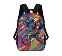sinyumoney Freestyle BMX Wpap Pop Art Backpack School Lightweight Schoolbag Dayback Bookbag College for Men, Women & Teenage Boys 17inch