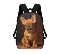 sinyumoney French Bulldog Fawn Backpack School Large Water Resistant Laptop Backpack for School/Work/Travel 17inch