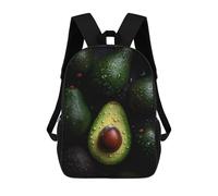 sinyumoney Fresh Avocado Backpack School Work Laptop Backpack Rucksack Bag for Men, Women & Teenage Boys 17inch