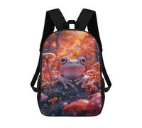 sinyumoney Frog in Autumn Forest School Backpack Water Resistant School Bag Business Backpack for Men/Women 17inch