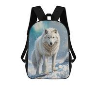 sinyumoney Frostbound Sentinel Rucksacks 3D Printed Children Backpacks Fashion Casual Daypack Cute Travel Bags Outdoor Casual Daypack for Boy And Girl 17inch