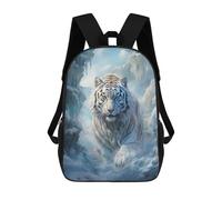 sinyumoney Frozen Tiger in Ice World Children's Backpacks School Backpack 3D Printed Backpack for Kids Travel Rucksacks Book Bags Kids School Bag 17inch