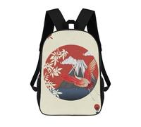 sinyumoney Fuji Mount Japanese Backpack School Bag Travel College Rucksack Backpacks for Camping Outdoor Adventures And Daily Travel 17inch