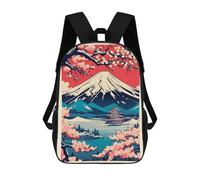 sinyumoney Fuji Mountain 4 Backpack School Rucksack Casual Daypacks School Work Travel Bag for Girl, Teen Girls 17inch