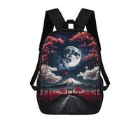 sinyumoney Fuji Mountains Landscape Backpack School High Secondary School Bags Casual Backpack for Teenage Girls Boys Women Men 17inch
