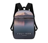 sinyumoney Fuji San Japan School Backpack Daypacks Business Backpack Water Resistant Bookbag for Men/Women 17inch