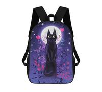 sinyumoney Full Moon Night Backpack 3D Printed Children's School Backpack for Kids High Capacity Travel Rucksacks Book Bags Kids School Bag Back Pack 17inch
