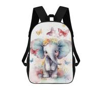 sinyumoney Funny Baby Elephant Backpack School Secondary Causal Travel High School Bags for Campus Outdoor Travel Sports 17inch