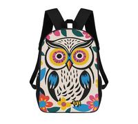 sinyumoney Funny Bohemian Owl Backpack School Computer Rucksack for School/Work/Travel for Girls Boys Teenage 17inch