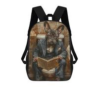 sinyumoney Funny Cute Dog Backpack School Business Laptop Rucksack Bag Unisex Casual Daypack for Teenage Girls Boys Women Men 17inch
